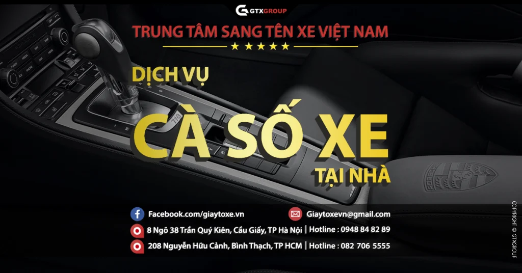 Dịch vụ cà số khung, số máy tại nhà