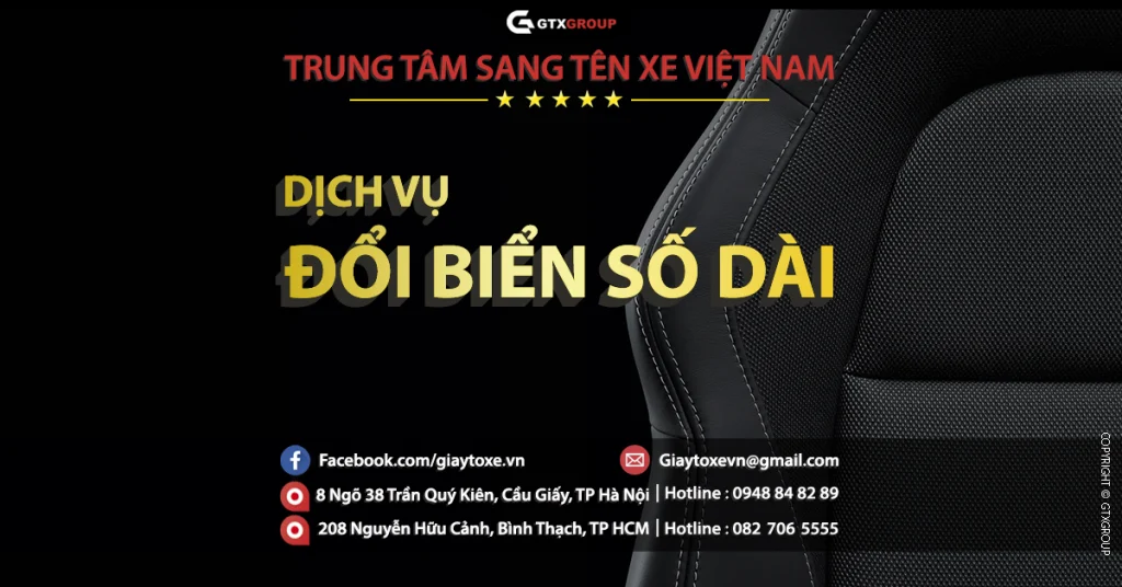 Dịch vụ làm hai biển số dài | Đổi biển số dài quá dễ dàng 2024